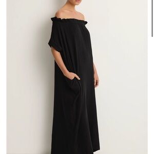 Mikoh Mirakami Black Off-Shoulder Dress